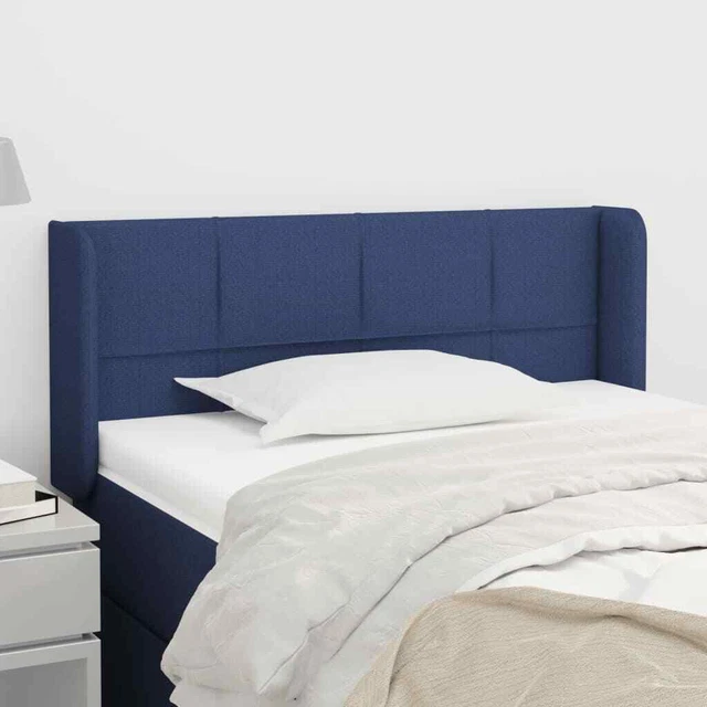 Vidaxl Testiera ad Orecchio Blu 83x16x78/88cm in Tessuto