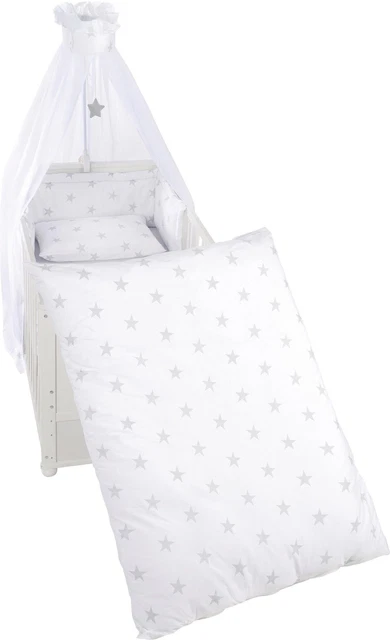 Bewttwäsche Set roba Kinderbettgarnitur 4-teilig Sterne Punkte 100x135 cm B-WARE