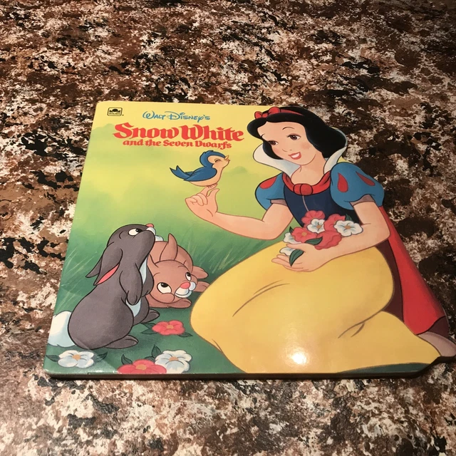 SNOW WHITE AND The Seven Dwarfs Golden Shape Up Book Walt Disney 1992 £ ...