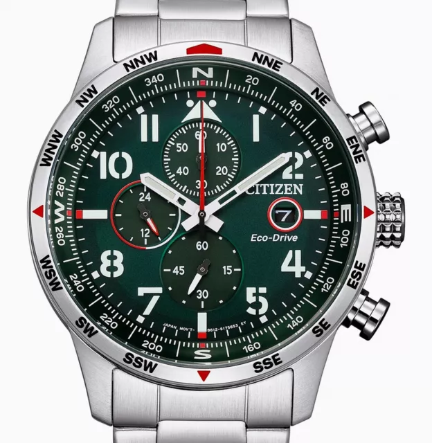 Citizen ECO-DRIVE Solaruhr 43 mm Sport-Chronograph - 10 BAR WR - CA0791-81X