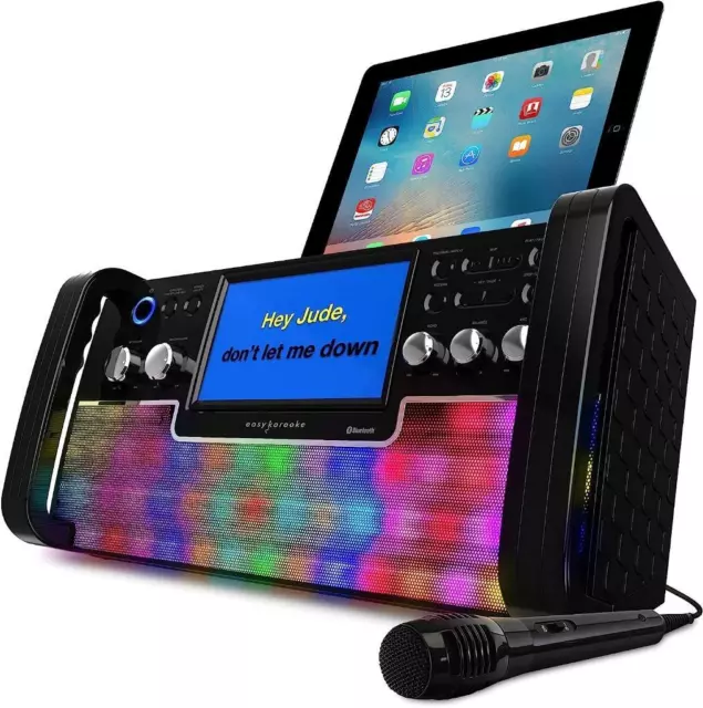 Easy Karaoke Bluetooth CD + G Karaoke Disco Party Maschine mit Lichteffekten 3