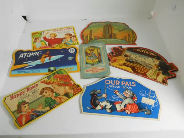 7 VINTAGE NEEDLE Sewing Books Atomic Our Pals Sewing Susan Empire State ...