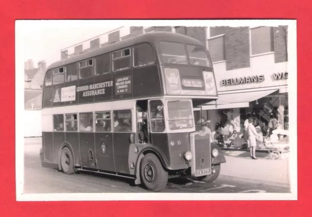 Bus Photo ~ Burton Corporation 15: FA9715 - Massey Rebodied 1951 Guy Arab III