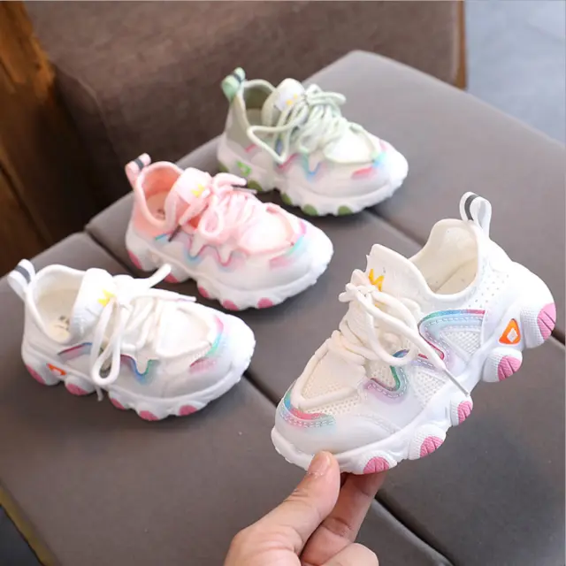 Scarpe da passeggio con suola morbida con suola morbida traspirante neonata neonata bambini bambine