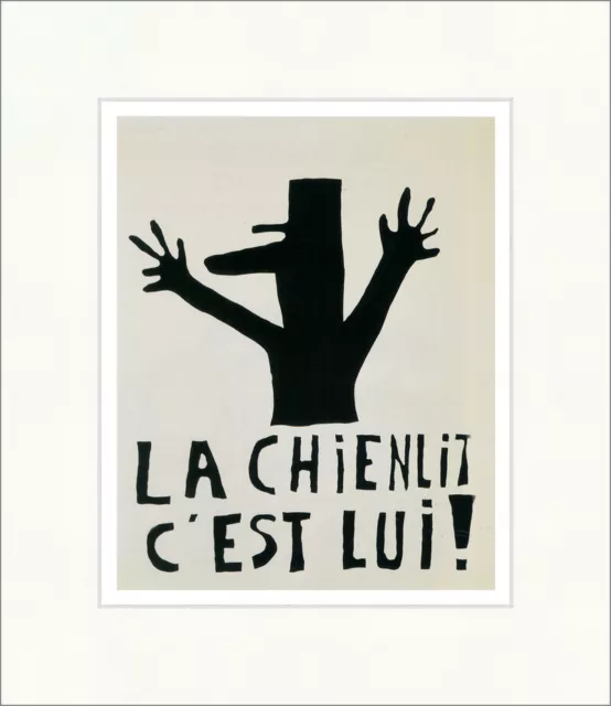 La Chienlit c est lui! 68er Bewegung Protest Plakat Kunstdruck Plakatwelt 659