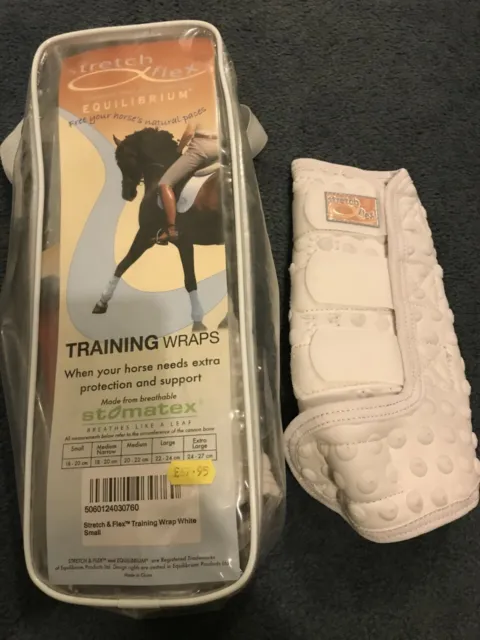 Equilibrium Training Wraps Boots White Small