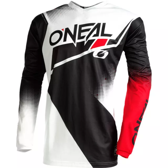 NEW Oneal MX Element Racewear Black/White/Red Dirt Bike Jersey