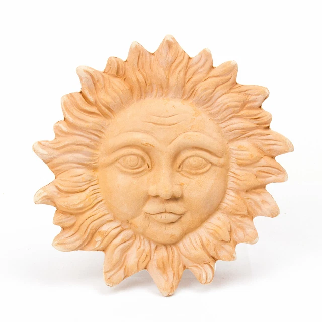 WANDBILD SONNE MEDITERRANE Deko für Garten Balkon Terracotta