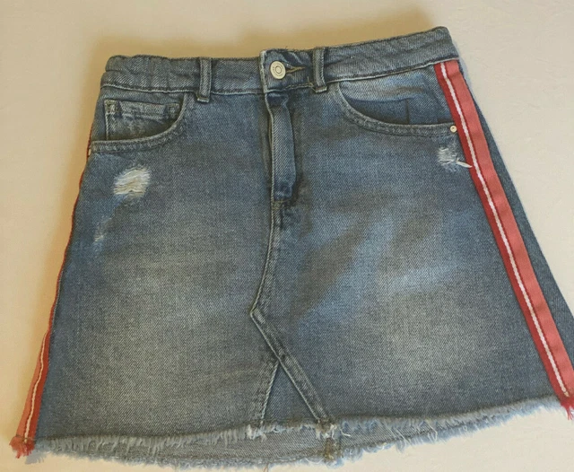 Gonna Zara Bambini Collezione Jean Denim Età 10 Anni 140cm