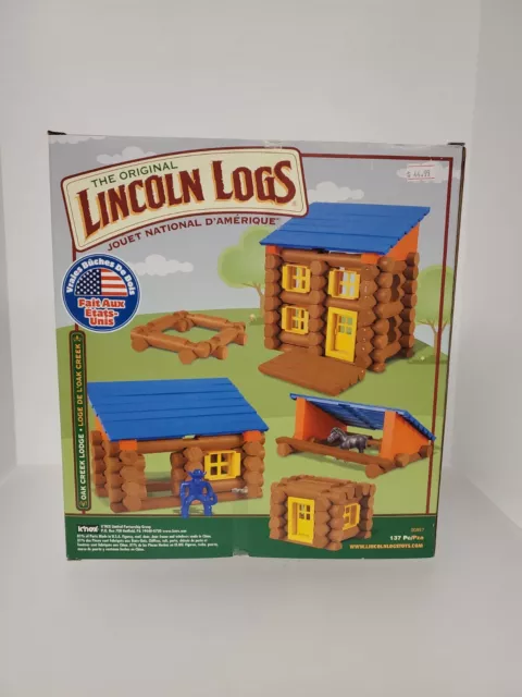 NEW LINCOLN LOGS Oak Creek Lodge Set, 137 Pieces, Ages 3+ 2