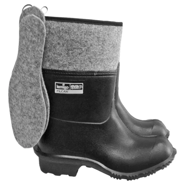 Lemigo leichte Filzstiefel schwarz Winterstiefel Arbeitsstiefel Stiefel 39-47