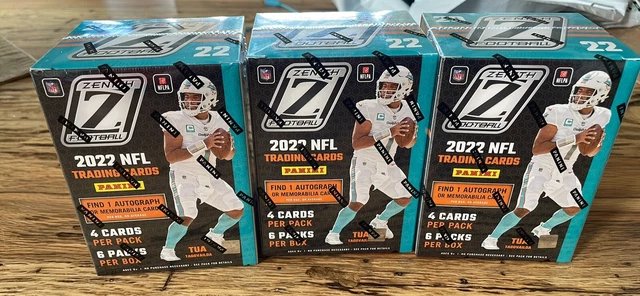 (3) 2022 panini zenith football blaster boxes