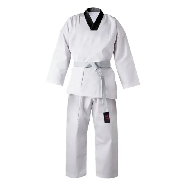 Multipurpose Martial Arts Taekwondo Uniform | Plain Back Suits | Black V Neck
