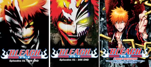 Bleach TV 1~366 + Movie +2 Special + Live Action DVD (Ep 1-366 end