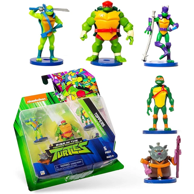 Rise of Teenage Mutant Ninja Turtles Pencil Toppers 5pk Movie Figure Set