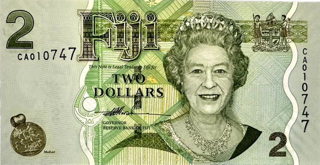 2007 Fiji - 2 Dollars - Gem Unc - Cb7