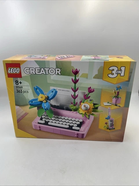 LEGO 31169 CREATOR 3 In 1 Typewriter with Flowers 363 Pieces New Sealed ...