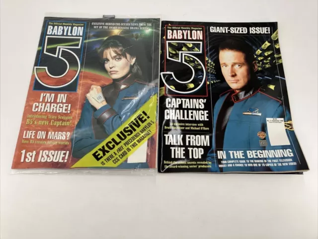 Babylon 5 Official Magazine No. 1 * August 1998 * 1st Issue * Sealed + 2nd issue