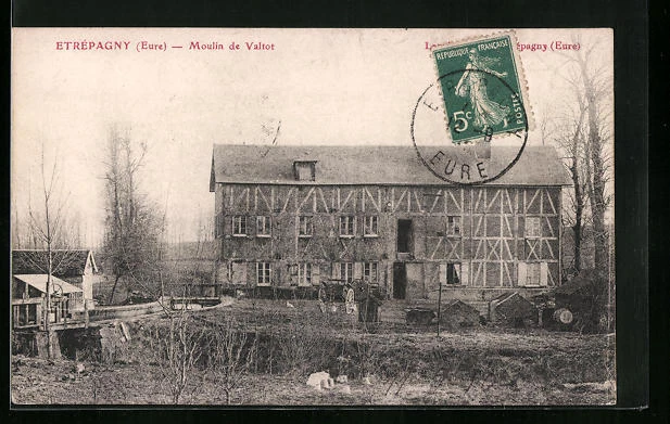 CPA Etrépagny, Moulin de Valtot