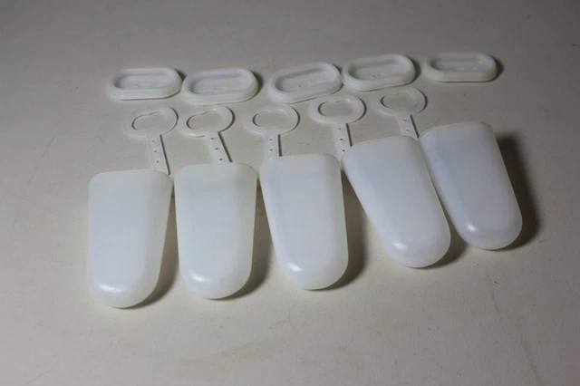 5 tazas de hielo, torsos y palos de paletas de Tupperware de colección