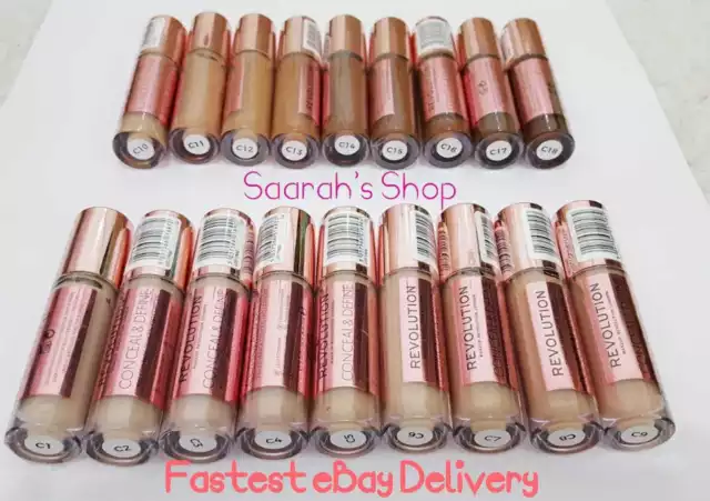 Makeup Revolution Conceal & Define Full Coverage Concealer Fastest eBay Delivery