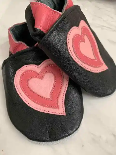 Soft Leather Baby Shoes, Nursery, Suede Sole, Indoor Shoes, Aged 12-18Months