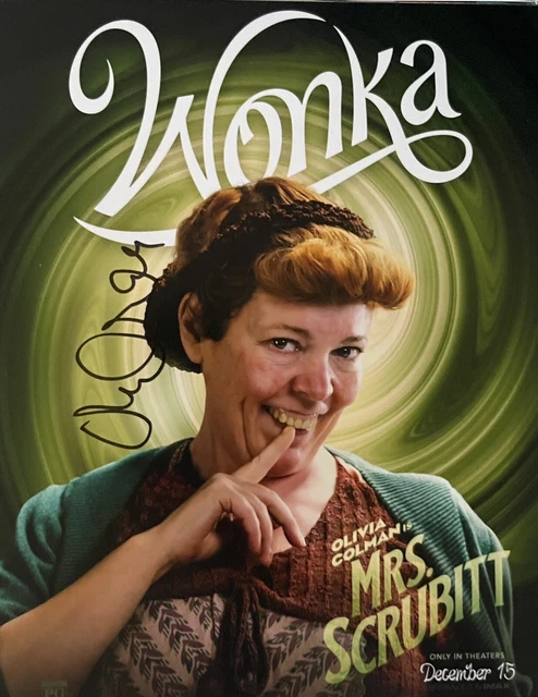 Olivia Colman Wonka Signed 10x8 Photo