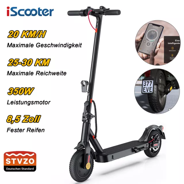 E-Scooter mit Straßenzulassung Elektroroller ABE Elektro Scooter Max 30KM 20KM/H