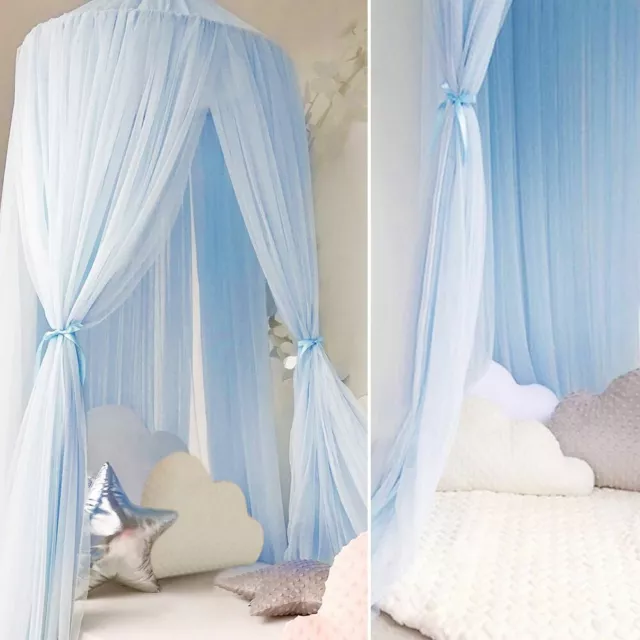 Kids Baby Bed Canopy Bedcover Mosquito Net Princess Curtain Bedding Dome Tent