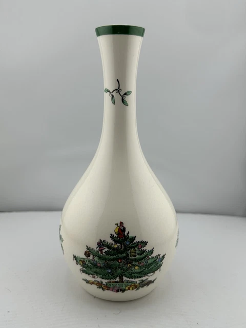 SPODE CHRISTMAS TREE Bud Vase Made In Approximately In