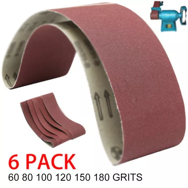 120 Courroies 150 180 Grains Abrasif Ceinture Aluminium Meubles Durable