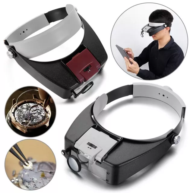 Illuminated Repair Loupe Jewelry Tools Magnifying Glasses Jewelers Magnifier