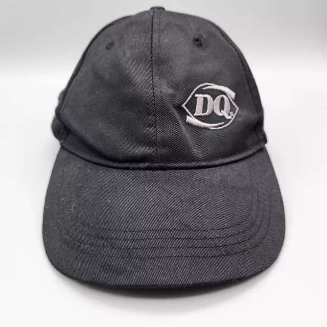 Dairy Queen DQ Hat Cap Employee Uniform Black Gray Adjustable Unisex Lightweight