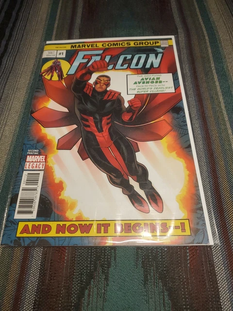 The Falcon 1 2nd Print NM Second Printing Marvel Comic Torque Iron Man homage