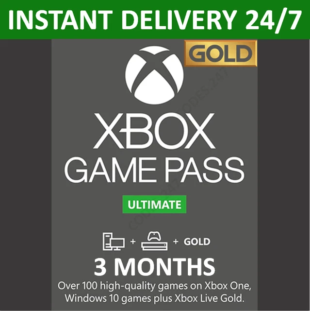 3 mesi di abbonamento Xbox Game Pass Ultimate Live Gold
