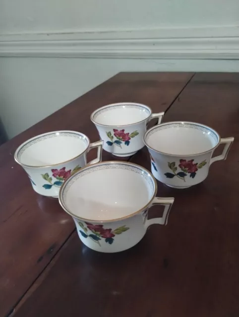 Four Cups Only Wedgwood Chinese Flowers Williamsburg Commorative