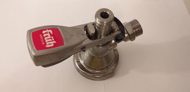 Früh Kölsch Zapfkopf Kegverschluss Keg Flachzapfkopf für Zapfanlagen Micro Matic