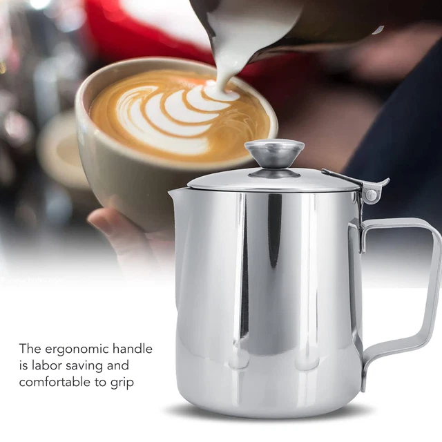 Milk Frothing Pitcher Steaming Pitcher Stainless Steel Coffee Milk Cup Milk HG