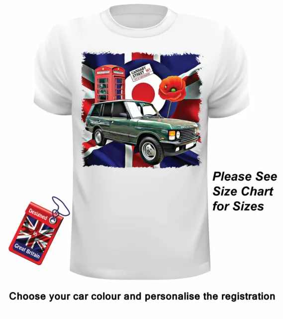 Car Art T Shirt Range Rover T Shirt Design Personalised Unofficial
