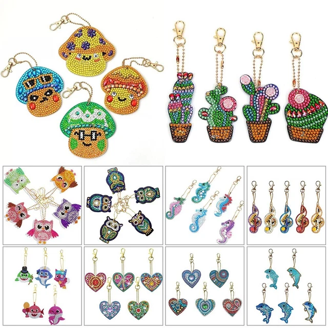 Kit De Fabrication De Porte-clés Perlés En Métal Pour La Fabrication De Bijoux (argenté, 5 Pièces