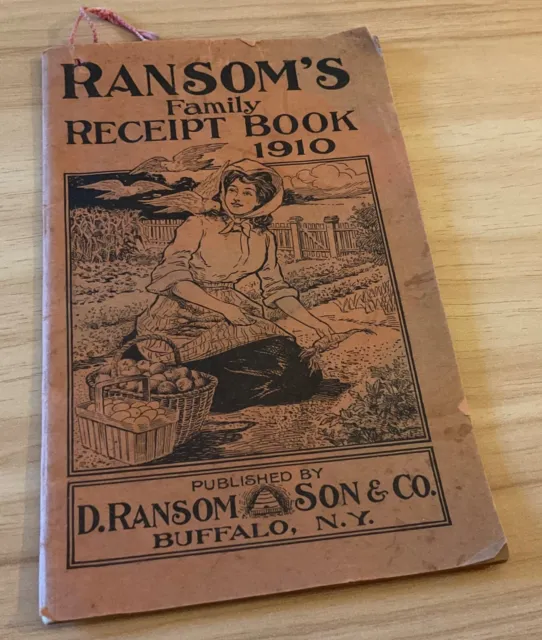 Ransom's Family Receipt Book 1910, Buffalo, NY, Trask's Ointment, Ransoms Hive