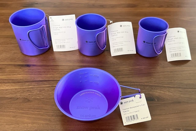 SNOW PEAK LAND Station Harajuku Snow Peak Titanium Mug Set