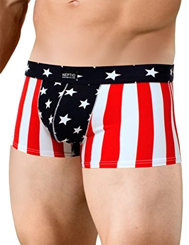 Men's USA Flag Pouch Brief Trunk American Flag Swimsuit Large American-flag