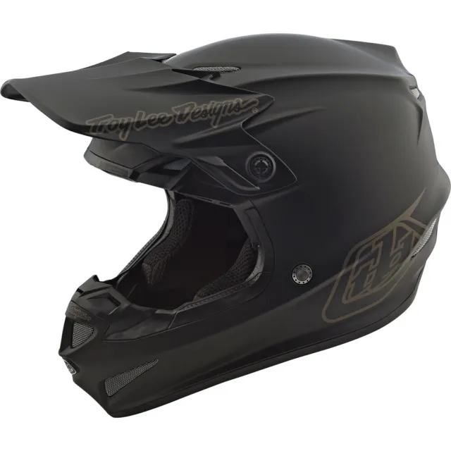 Troy Lee Designs MX SE4 Poly Midnight Black Kids Motocross Riding Helmet