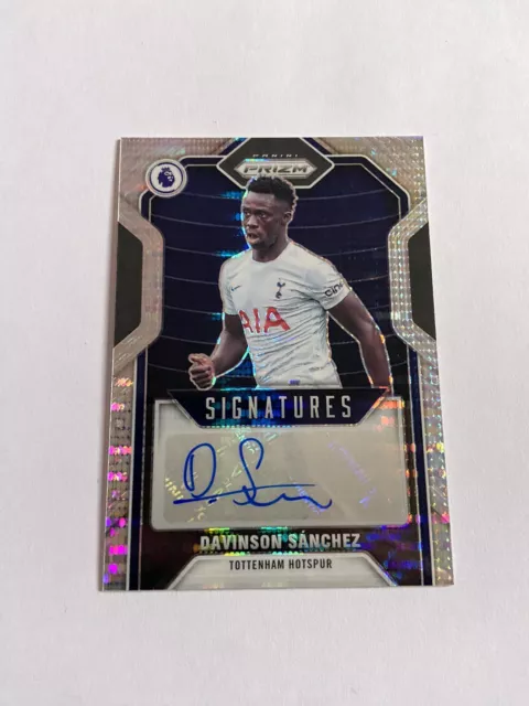 Davinson Sanchez Hyper Auto 2021-22 Panini Prizm EPL Tottenham Hotspur