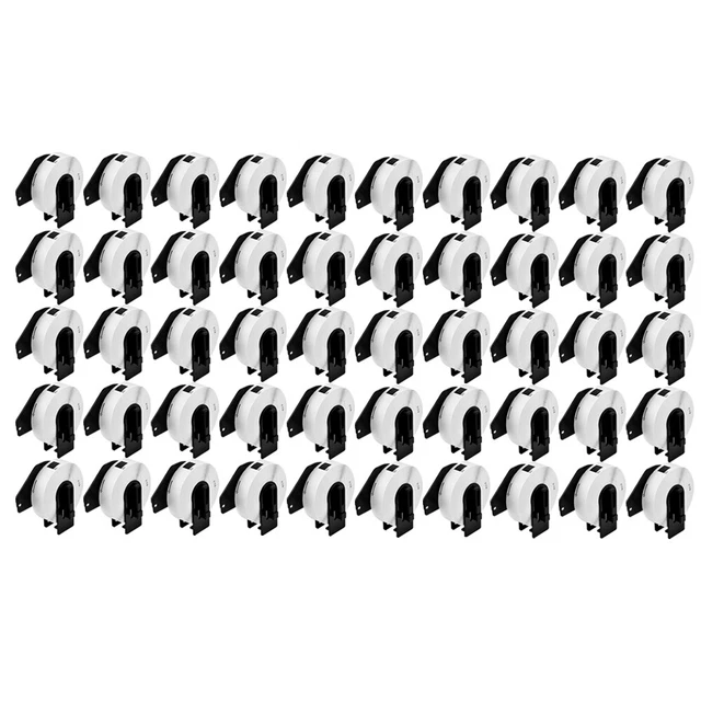 50Rolls 300 Paper File Folder Labels 17mmx87.1mm DK-1203 for Brother QL-570