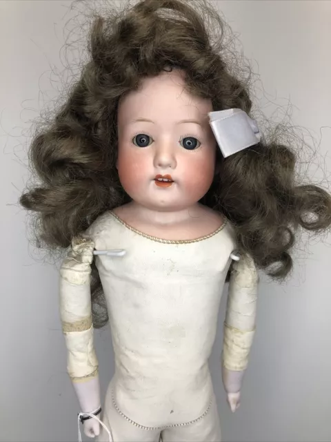 15” Antique Germany Bisque Doll Heubach Kopplesdorf 275 9/0 Kidolene Body #L