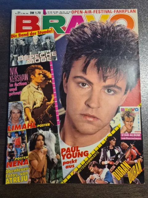 BRAVO 21/1984 Heft Komplett -Paul Young, Nik Kershaw, Depeche Mode, Limahl -Top!