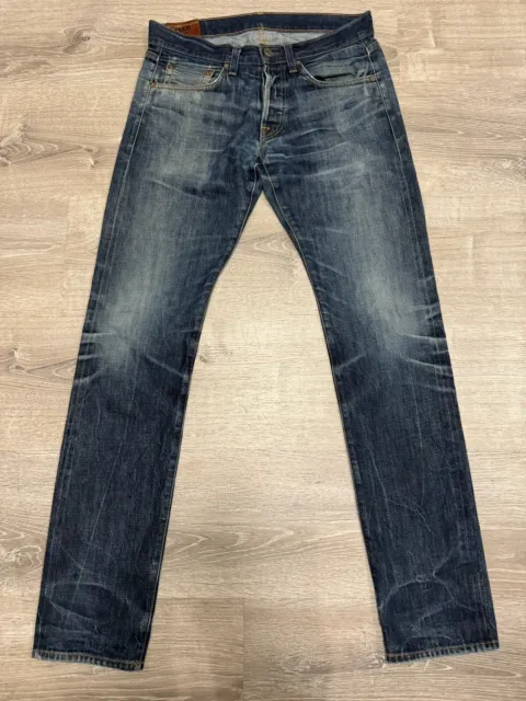 J Brand Men's Tyler Slim Fit Raw Selvedge Denim Jeans Size 31 x 34 Button Fly