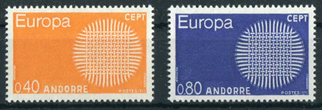 Andorra Nr. 222 - 223 sauber postfrisch CEPT 1970 MNH